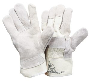 1 Paar Arbeitsschutzhandschuhe Schutzschweißhandschuhe Aus Leder 2 × 24 cm 